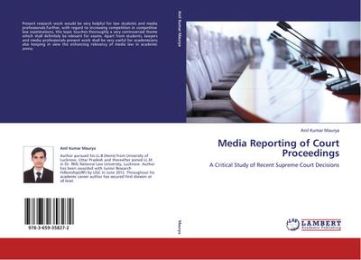 Media Reporting of Court Proceedings