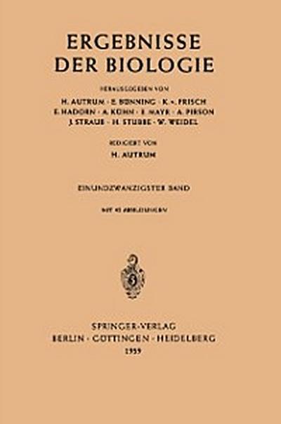 Ergebnisse der Biologie
