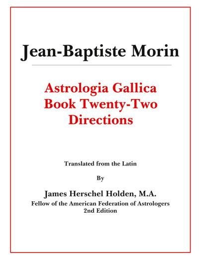 Astrologia Gallica Book 22