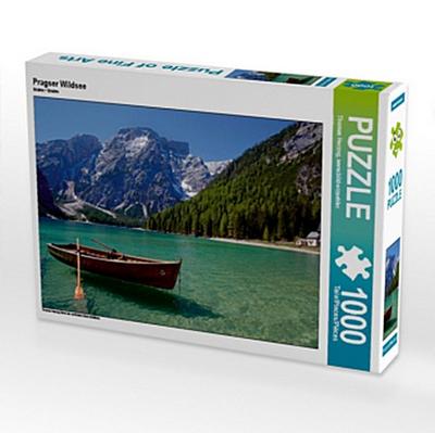 CALVENDO Puzzle Pragser Wildsee | 1000 Teile Lege-Größe 64x48cm Foto-Puzzle für glückliche Stunden