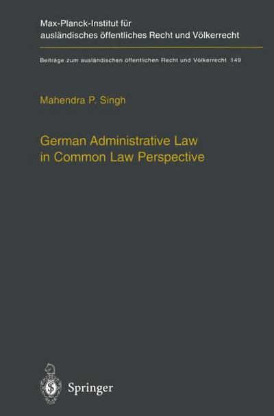 German Administrative Law in Common Law Perspective