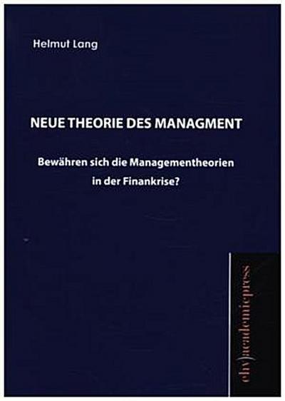 Neue Theorie des Management