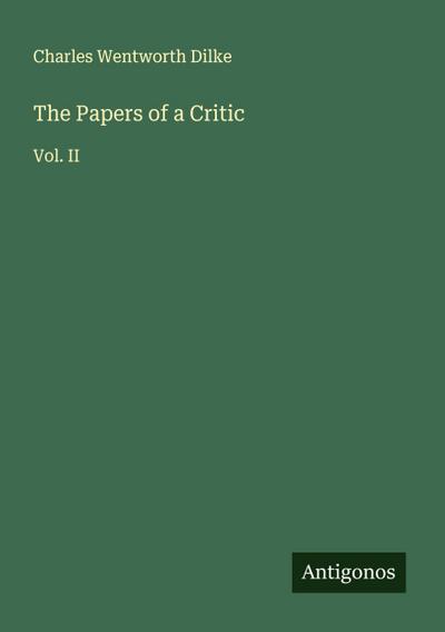 The Papers of a Critic