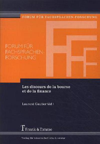 Les discours de la bourse et de la finance