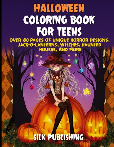 Halloween Coloring Book For Teens