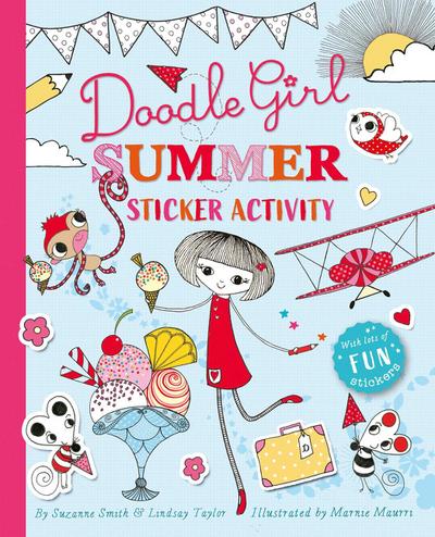 Doodle Girl Summer Sticker Activity