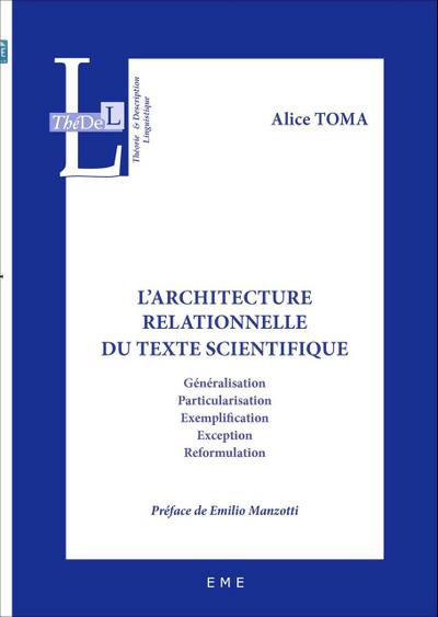 L’architecture relationnelle du texte scientifique
