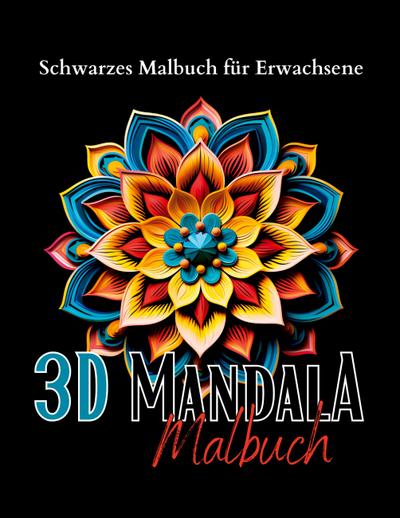 Schwarzes "Mandala Malbuch für Erwachsene".