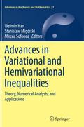 Advances in Variational and Hemivariational Inequa
