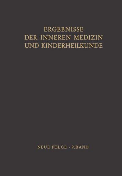 Ergebnisse der Inneren Medizin und Kinderheilkunde