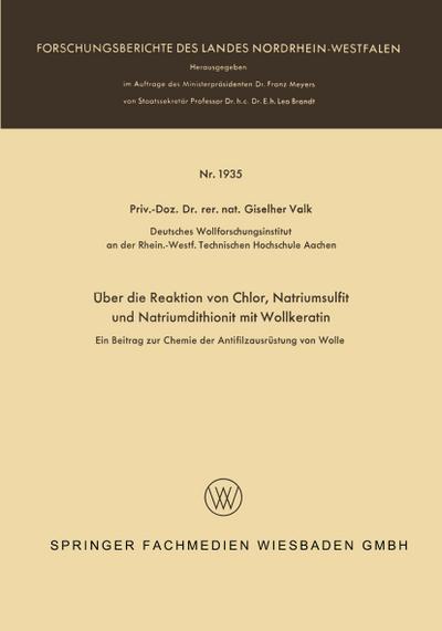 Über die Reaktion von Chlor, Natriumsulfit und Natriumdithionit mit Wollkeratin
