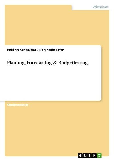 Planung, Forecasting & Budgetierung