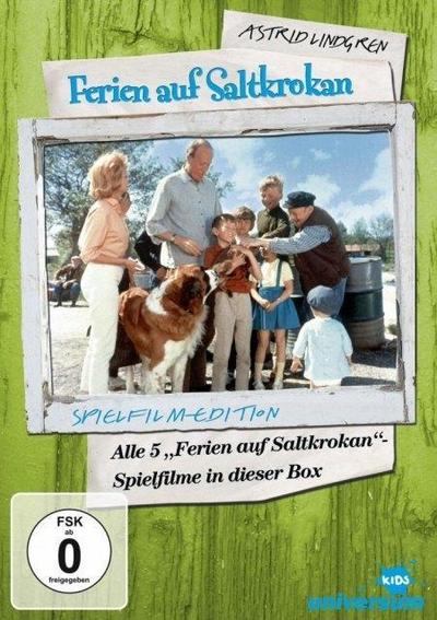 Astrid Lindgren: Ferien auf S.. BOX(DVD) Sammler Edition, Ferien auf Saltkrokan5Disc, Min: 460/DD/VB