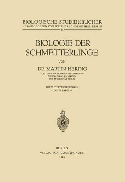 Biologie der Schmetterlinge