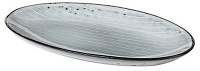Broste Copenhagen 14533171 Servierplatte, Steinzeug, NORDIC SEA