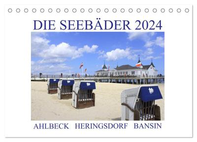 Die Seebäder 2024 (Tischkalender 2024 DIN A5 quer), CALVENDO Monatskalender