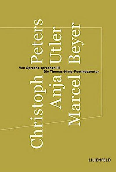 Von Sprache sprechen III