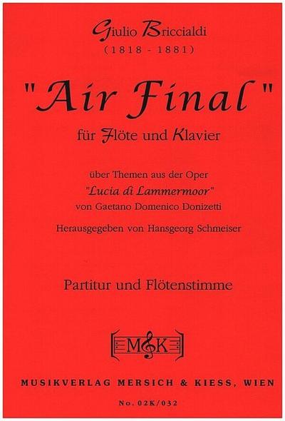 Air Final für Flöte und Klavierüber Themen aus der Oper