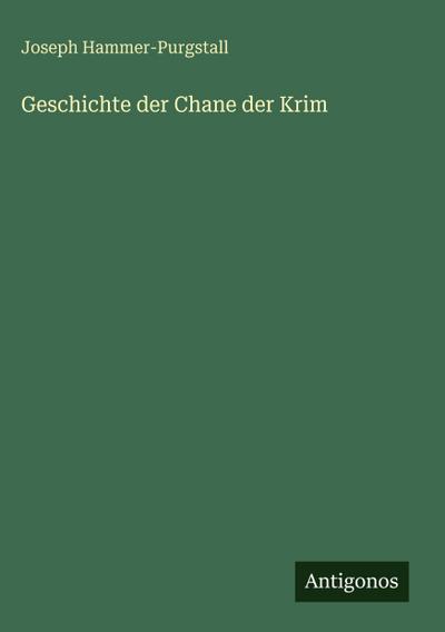 Geschichte der Chane der Krim