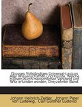 Grosses Vollständiges Universal-lexicon Aller Wiss