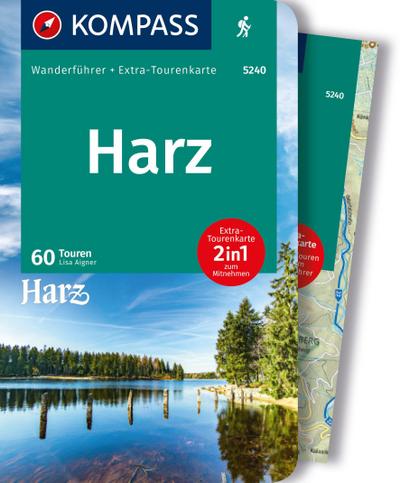 KOMPASS Wanderführer Harz, 60 Touren mit Extra-Tourenkarte
