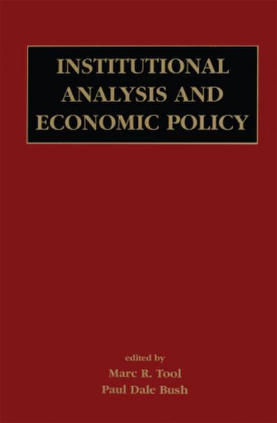 Institutional Analysis and Economic Policy