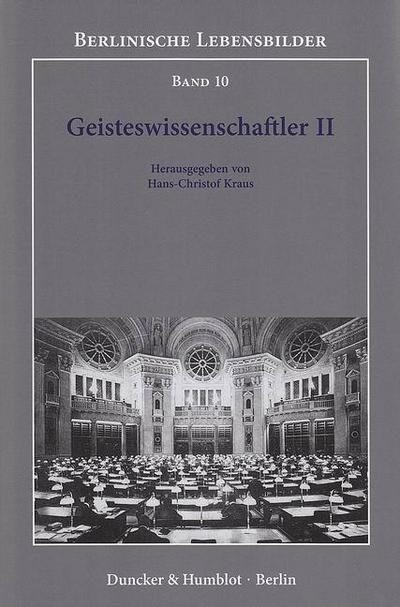 Geisteswissenschaftler II.. Bd.2