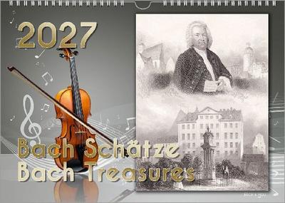 Komponisten-Kalender, Bach-Kalender, Musik-Kalender 2027, DIN A3