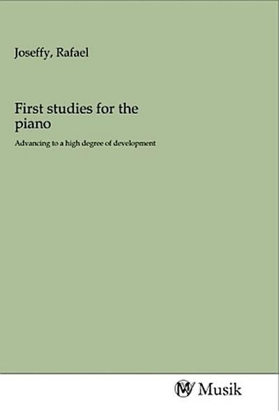 First studies for the piano