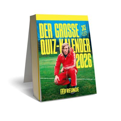 Der große 11FREUNDE Quiz-Kalender 2026 - 365 Fragen für Quiz-Ultras