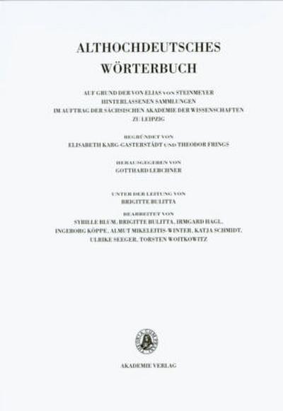 Althochdeutsches Wörterbuch M-N, 4. Lieferung (manchlotun bis mastic).