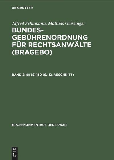 §§ 83-130 (6.-12. Abschnitt)