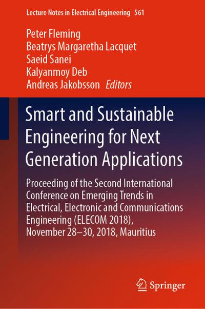 Smart and Sustainable Engineering for Next Generation Applications