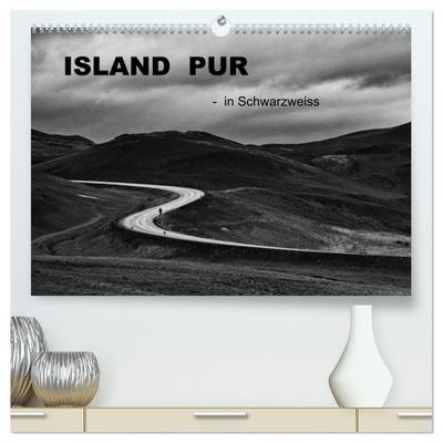 Island pur (hochwertiger Premium Wandkalender 2024 DIN A2 quer), Kunstdruck in Hochglanz