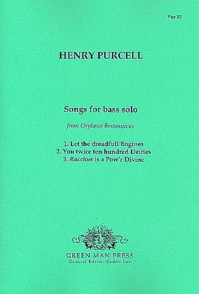 Songs for bass solo from OrpheusBritannicus for bass and bc