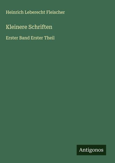 Kleinere Schriften