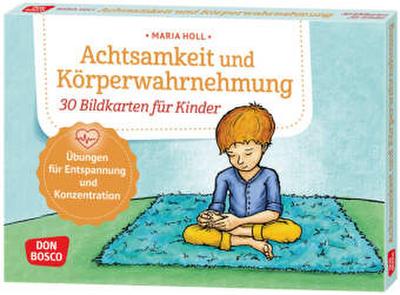 Achtsamkeit und Körperwahrnehmung. 30 Bildkarten für Kinder, m. 1 Beilage