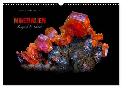 MINERALIEN designed by nature (Wandkalender 2026 DIN A3 quer), CALVENDO Monatskalender