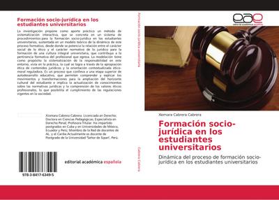 Formación socio-jurídica en los estudiantes universitarios - Xiomara Cabrera Cabrera