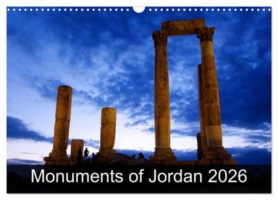 Monuments of Jordan 2026 (Wall Calendar 2026 DIN A3 landscape), CALVENDO 12 Month Wall Calendar