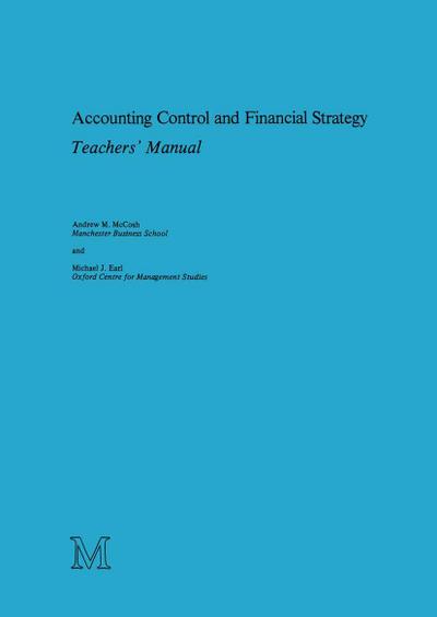 Accounting Control and Financial Strategy