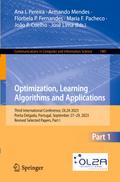 Optimization, Learning Algorithms and Applications