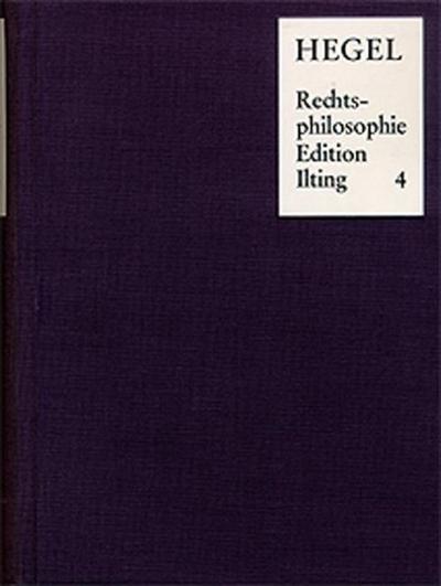Philosophie des Rechts nach der Vorlesungsnachschrift K. G. v. Griesheims 1824/25