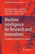 Machine Intelligence for Research and Innovations