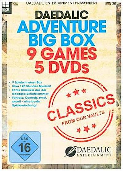 Daedalic Adventure Big Box, 5 DVD-ROMs