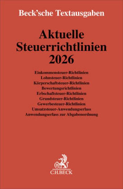 Aktuelle Steuerrichtlinien 2026