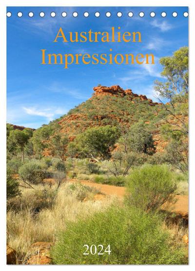 Australien - Impressionen (Tischkalender 2024 DIN A5 hoch), CALVENDO Monatskalender