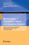 Mathematical Optimization Theory and Operations Re