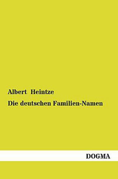 Die deutschen Familien-Namen