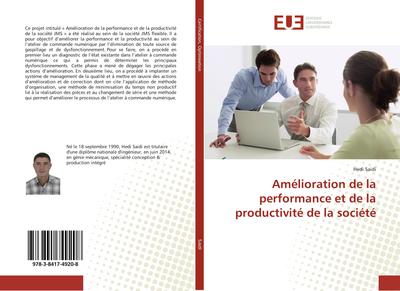 Amélioration de la performance et de la productivité de la société